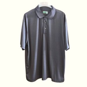 Ben Hogan Performance Men's Polo Shirt Size 2XL Grey Short Sleeve Geometric
